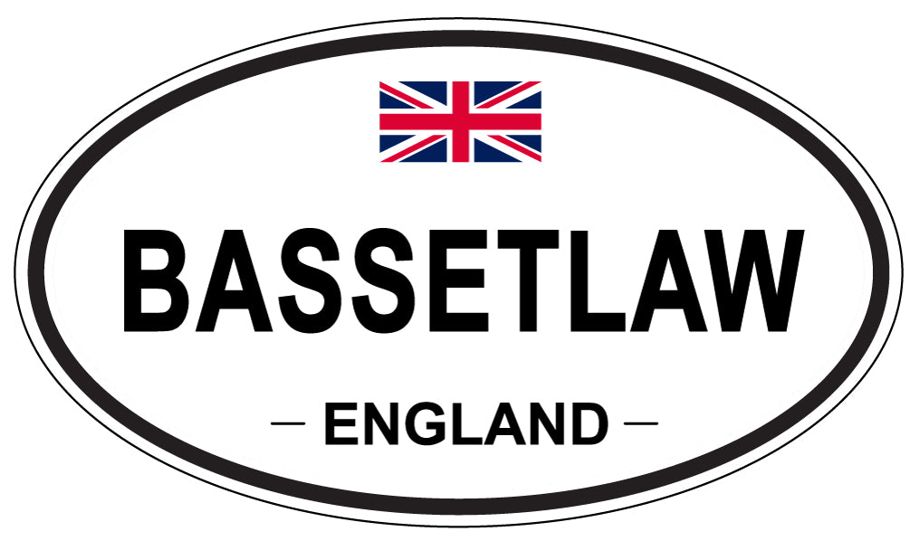 BASSETLAW, ENGLAND - Oval Sticker