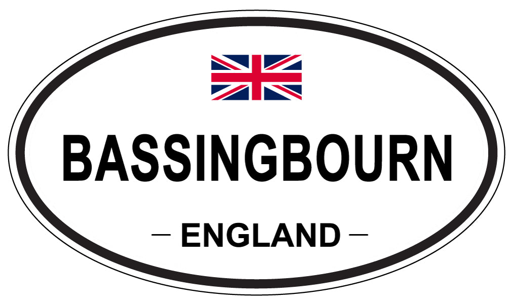 BASSINGBOURN, ENGLAND - Oval Sticker