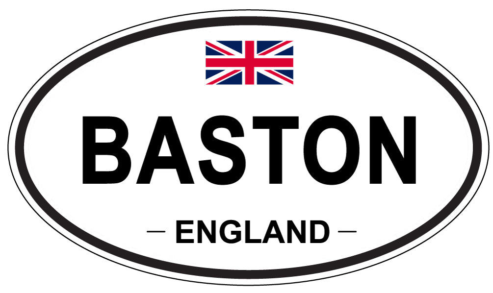 BASTON, ENGLAND - Oval Sticker