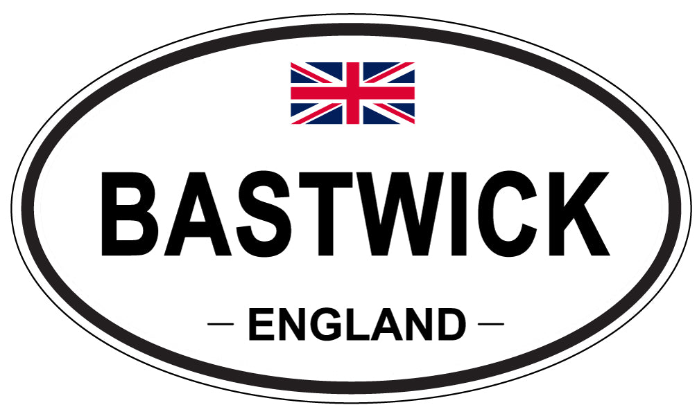 BASTWICK, ENGLAND - Oval Sticker