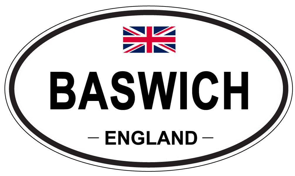 BASWICH, ENGLAND - Oval Sticker