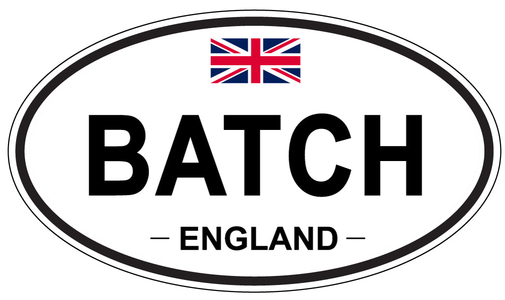 BATCH, ENGLAND - Oval Sticker