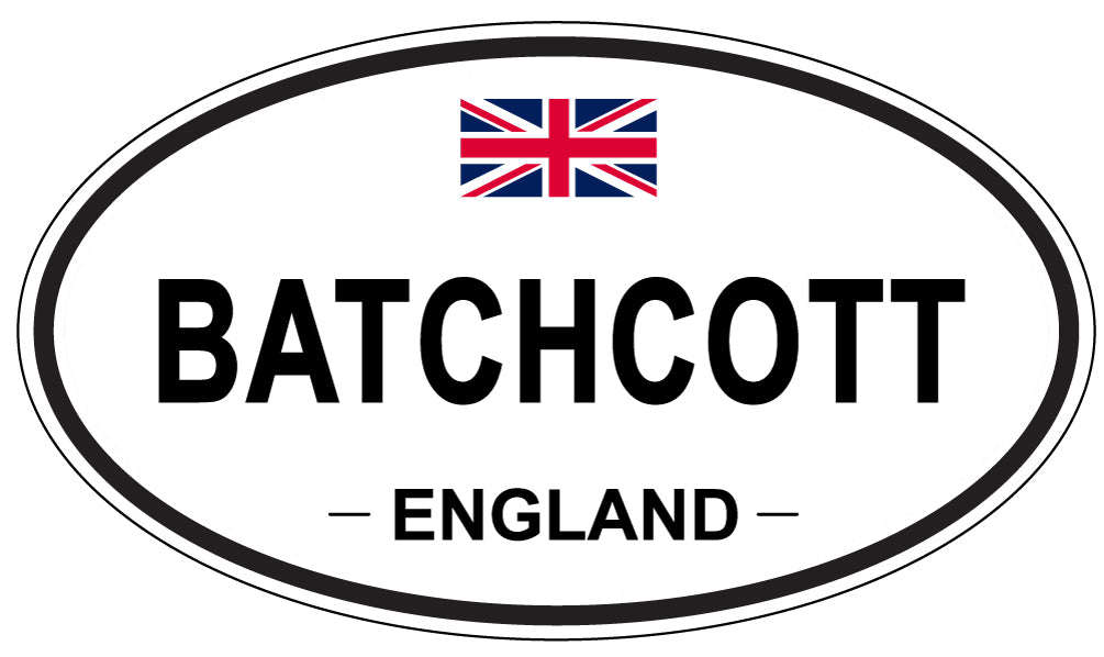 BATCHCOTT, ENGLAND - Oval Sticker