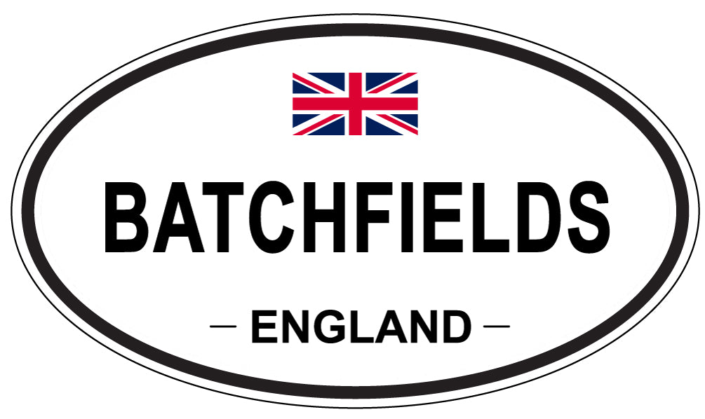 BATCHFIELDS, ENGLAND - Oval Sticker