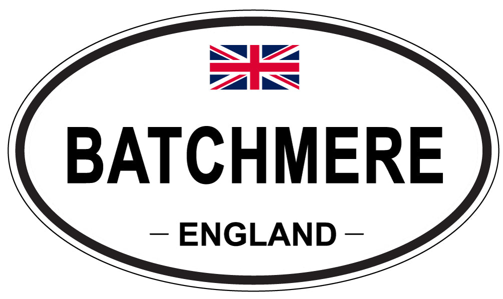 BATCHMERE, ENGLAND - Oval Sticker
