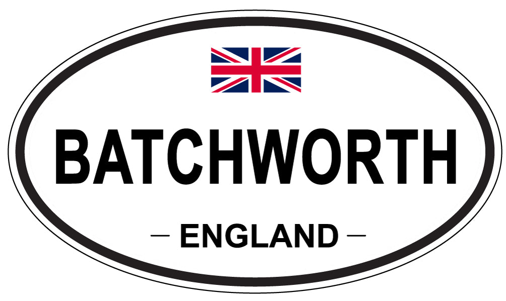 BATCHWORTH, ENGLAND - Oval Sticker
