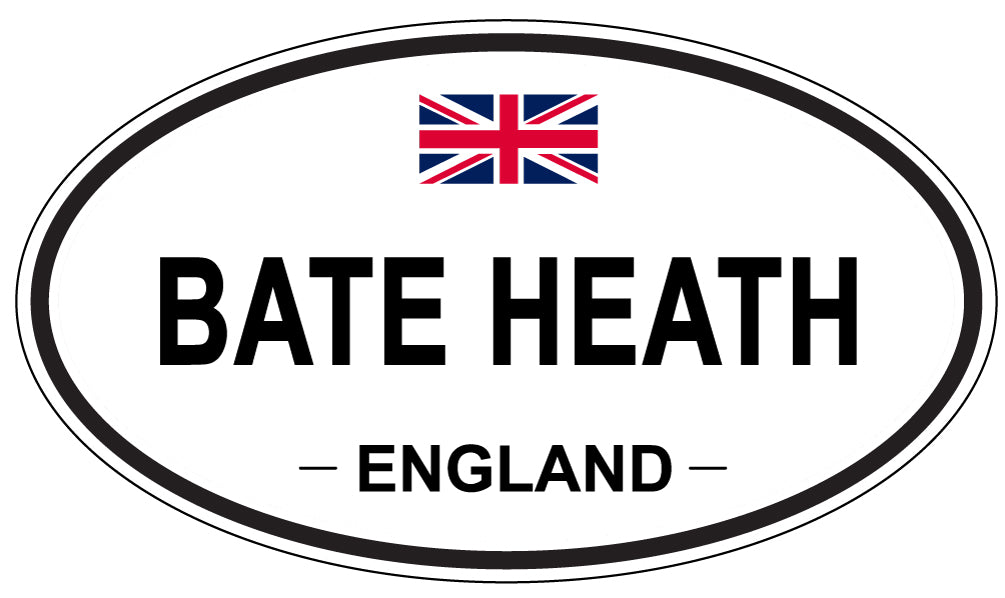 BATE HEATH, ENGLAND - Oval Sticker