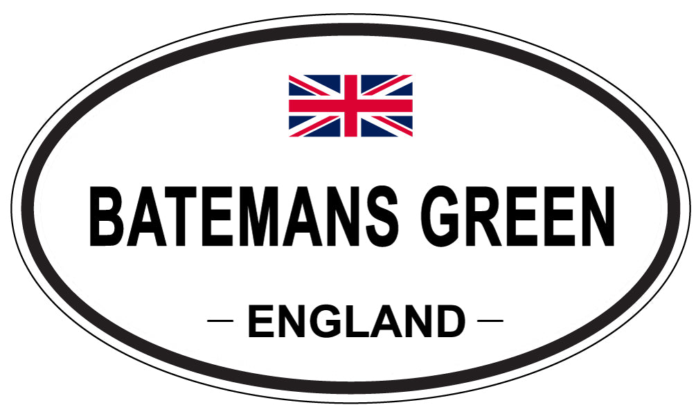 BATEMANS GREEN, ENGLAND - Oval Sticker