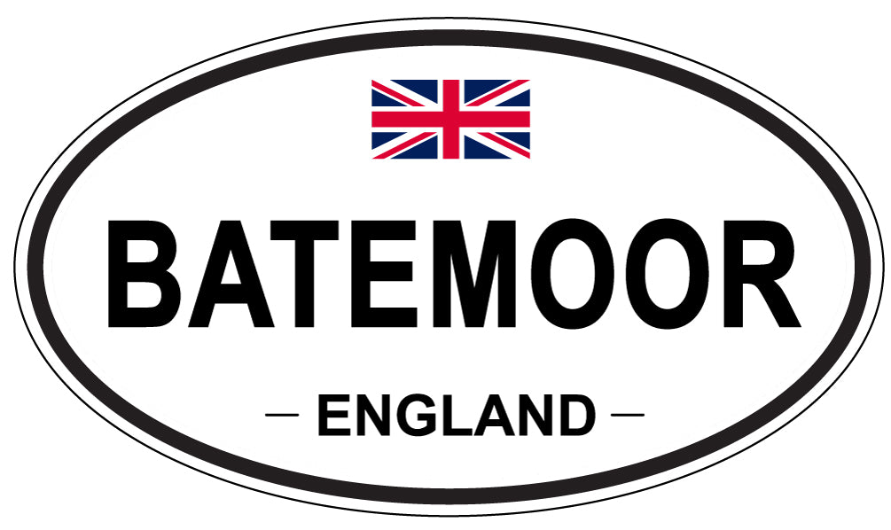 BATEMOOR, ENGLAND - Oval Sticker