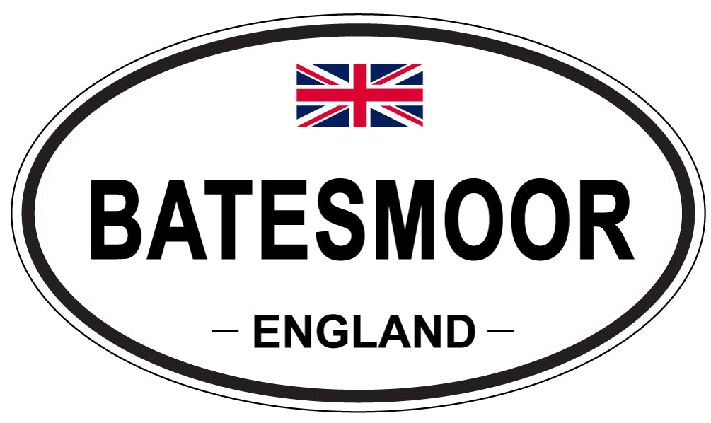 BATESMOOR, ENGLAND - Oval Sticker
