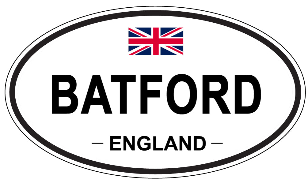 BATFORD, ENGLAND - Oval Sticker