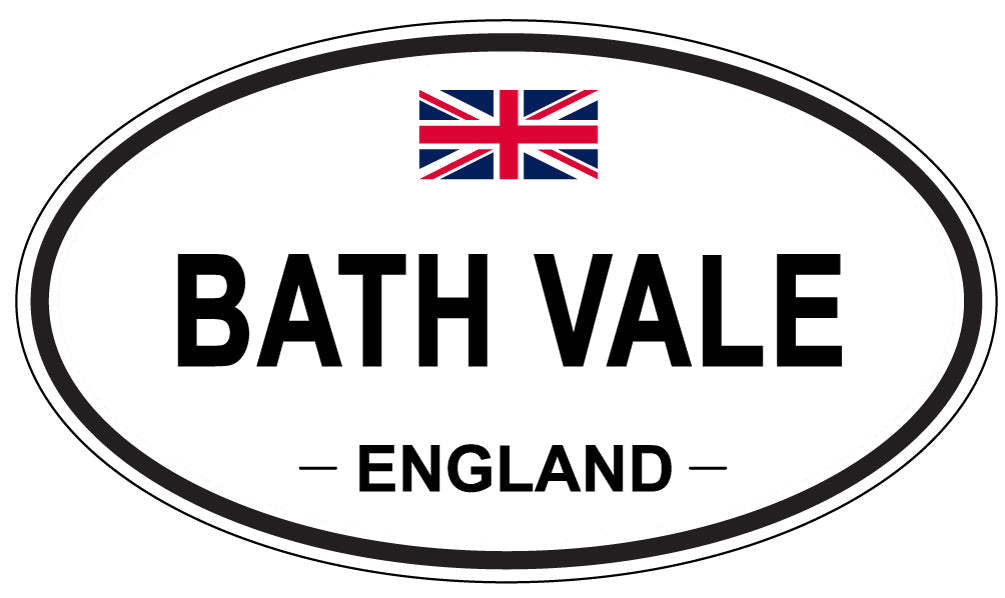 BATH VALE, ENGLAND - Oval Sticker