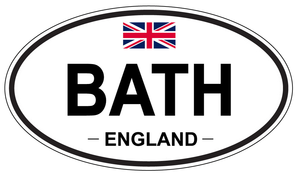 BATH, ENGLAND - Oval Sticker