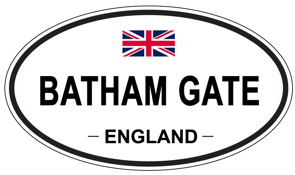 BATHAM GATE, ENGLAND - Oval Sticker