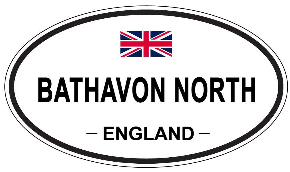 BATHAVON NORTH, ENGLAND - Oval Sticker