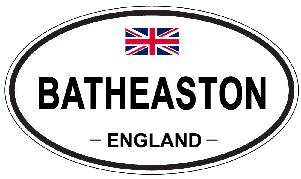 BATHEASTON, ENGLAND - Oval Sticker