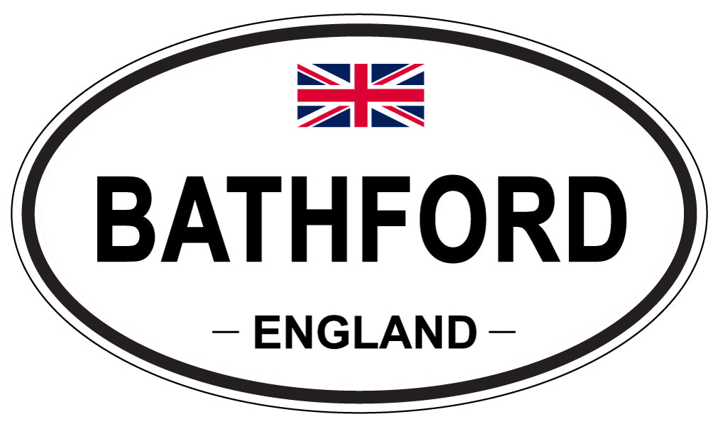 BATHFORD, ENGLAND - Oval Sticker
