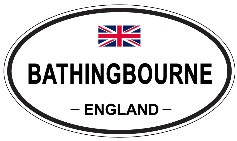 BATHINGBOURNE, ENGLAND - Oval Sticker