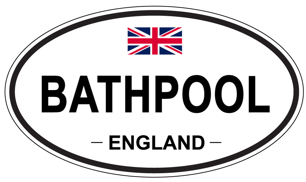 BATHPOOL, ENGLAND - Oval Sticker