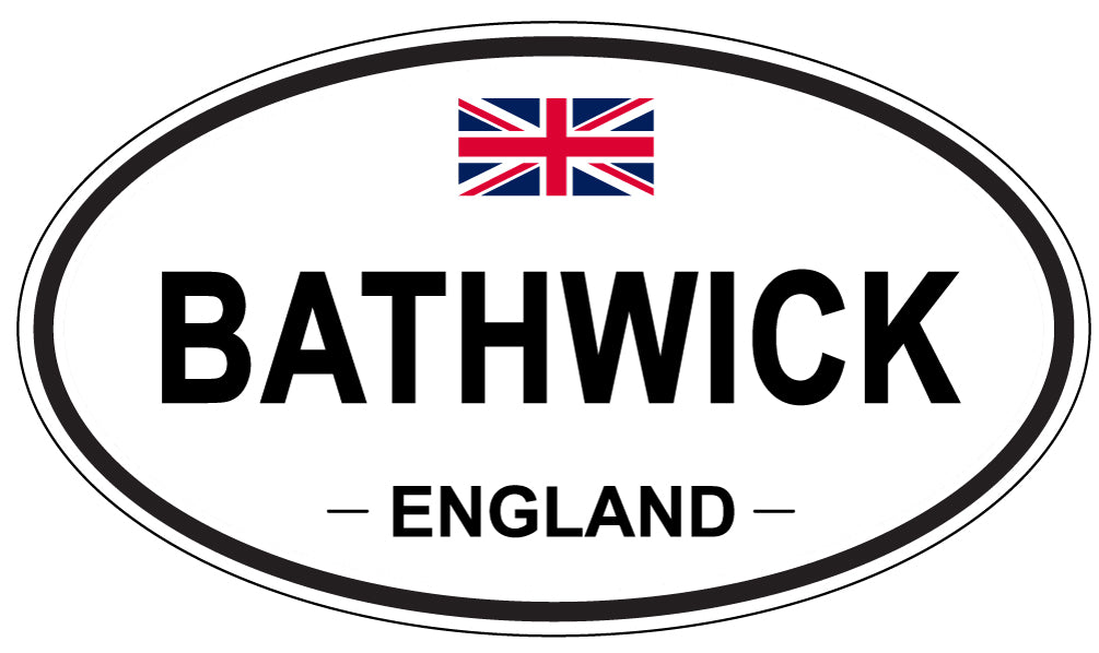 BATHWICK, ENGLAND - Oval Sticker