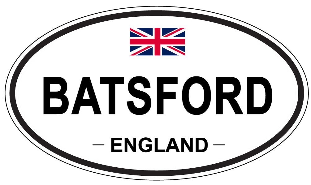 BATSFORD, ENGLAND - Oval Sticker