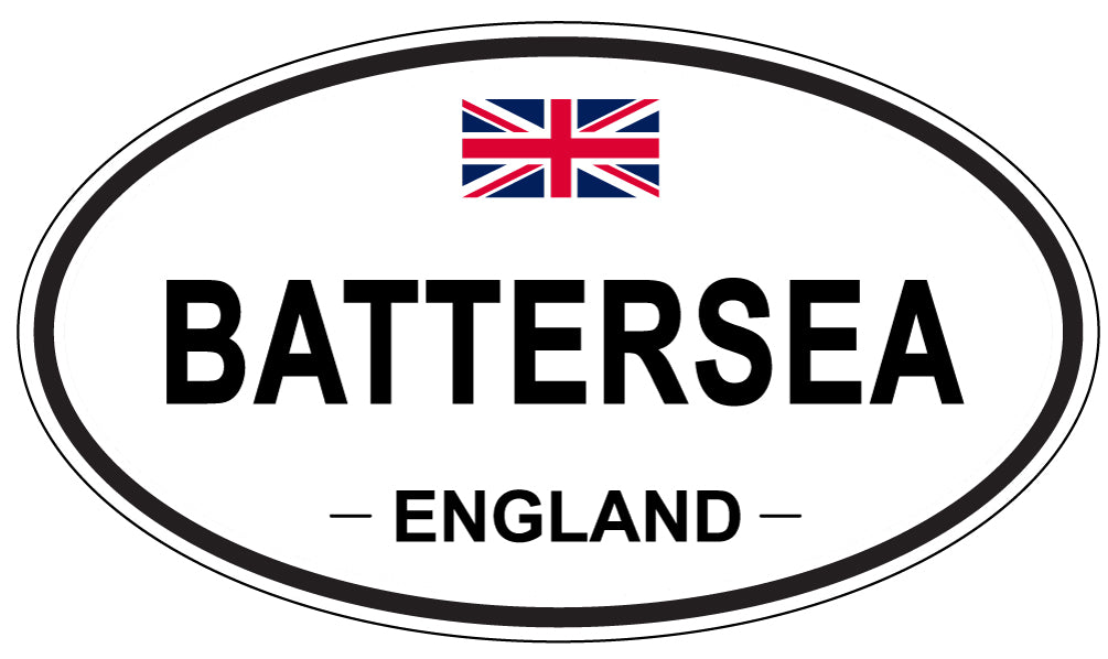 BATTERSEA, England - Oval Magnet