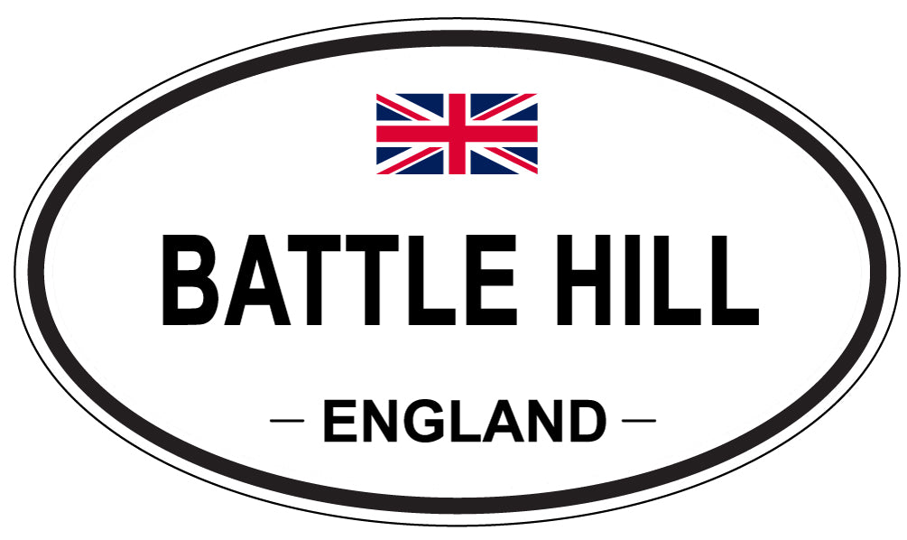 BATTLE HILL, ENGLAND - Oval Sticker