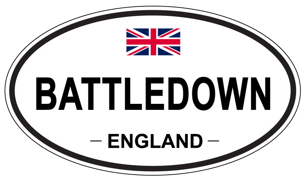 BATTLEDOWN, ENGLAND - Oval Sticker