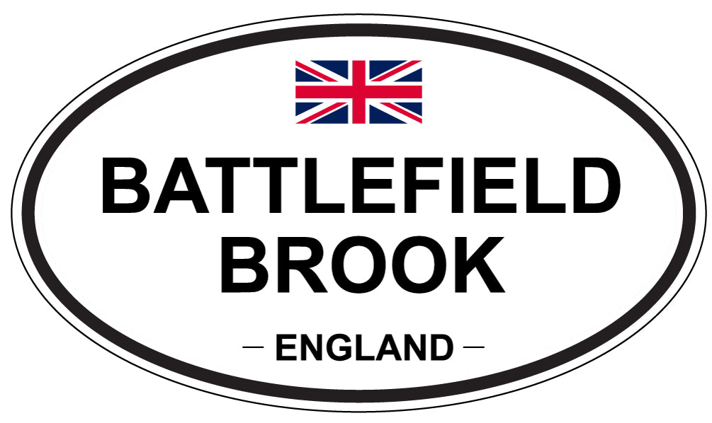 BATTLEFIELD BROOK, England - Oval Magnet