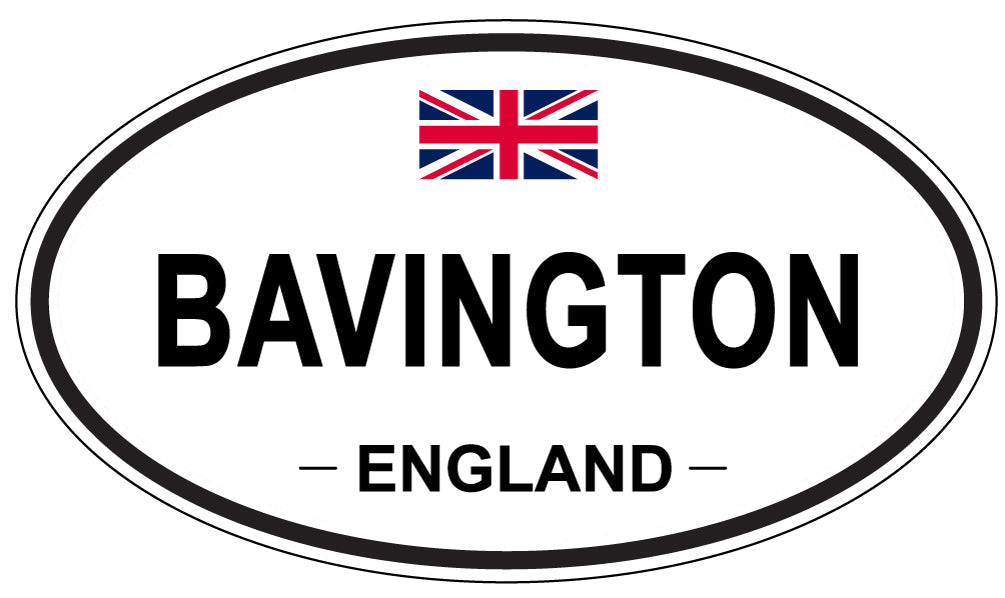 BAVINGTON, ENGLAND - Oval Sticker