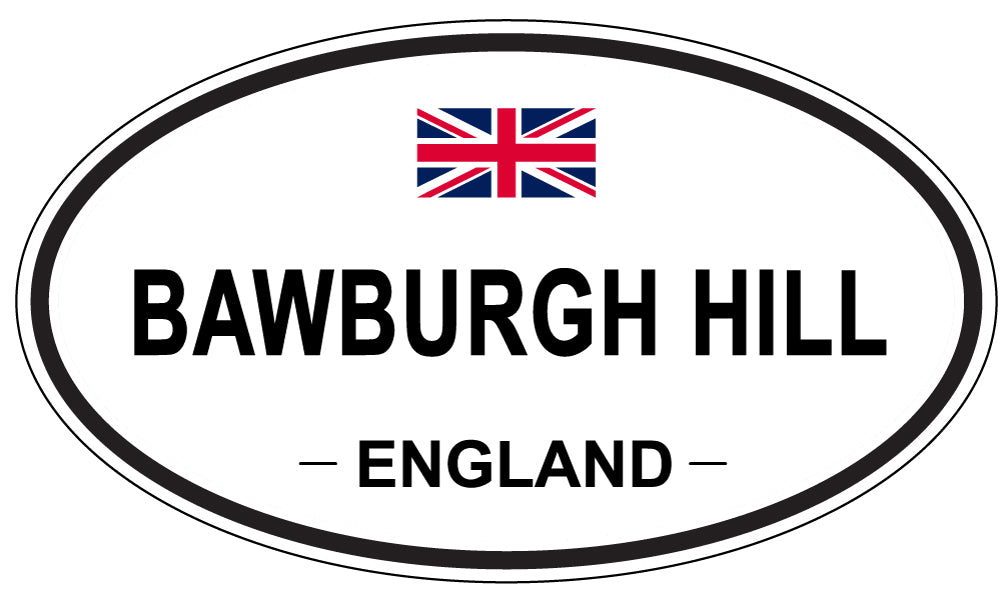 BAWBURGH HILL, ENGLAND - Oval Sticker