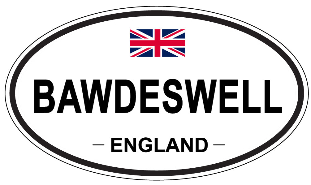 BAWDESWELL, England - Oval Magnet