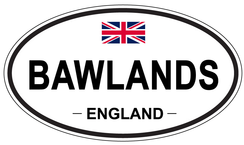 BAWLANDS, ENGLAND - Oval Sticker