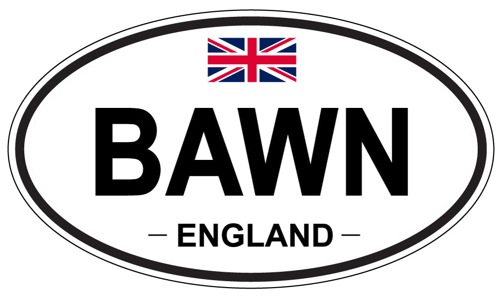 BAWN, England - Oval Magnet