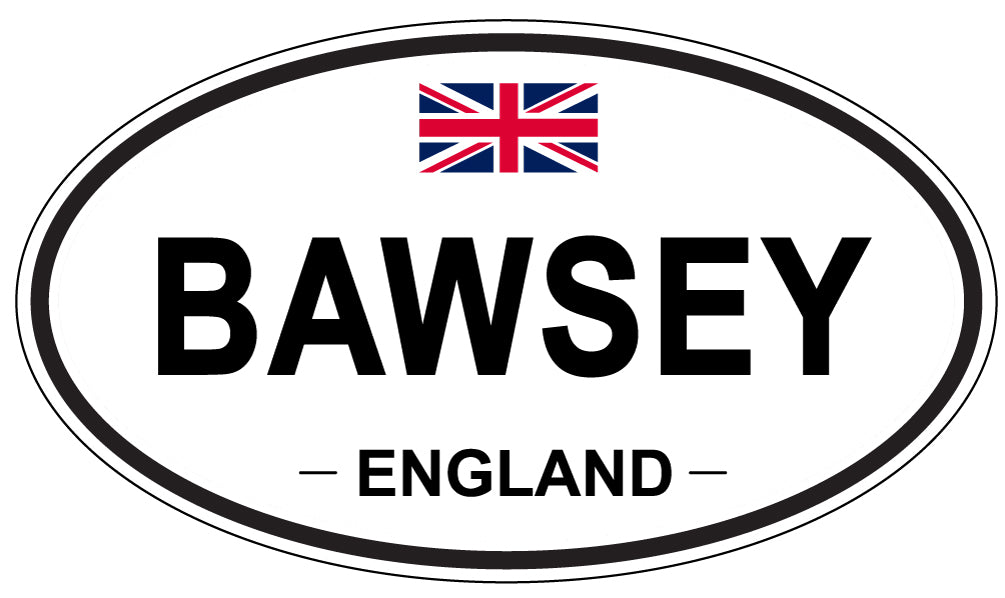 BAWSEY, ENGLAND - Oval Sticker