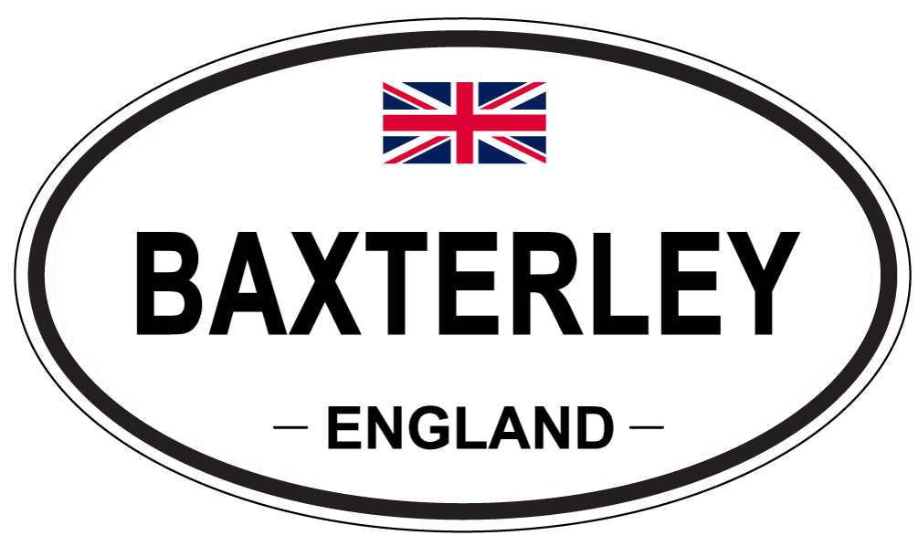 BAXTERLEY, ENGLAND - Oval Sticker