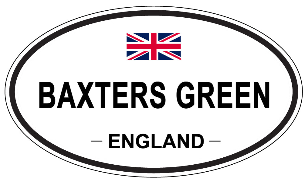 BAXTERS GREEN, ENGLAND - Oval Sticker