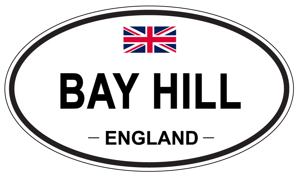 BAY HILL, ENGLAND - Oval Sticker