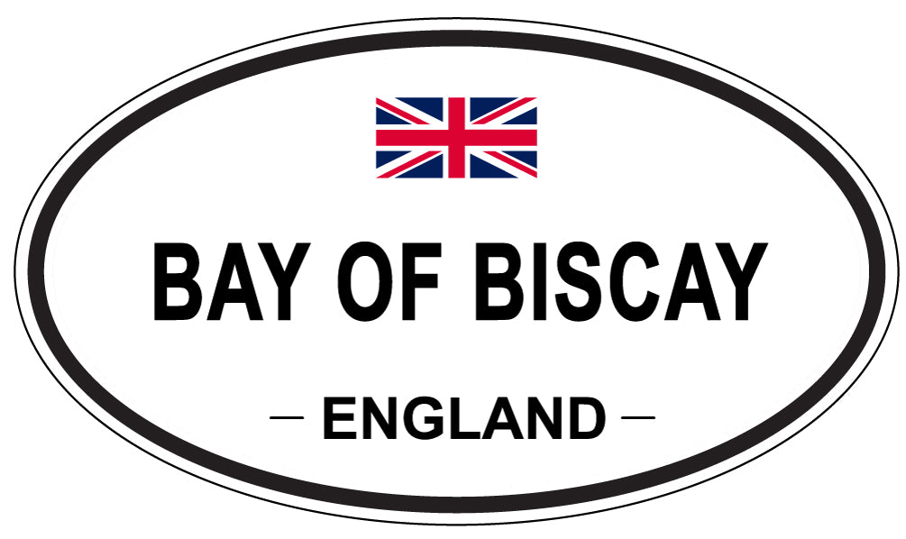 BAY OF BISCAY, ENGLAND - Oval Sticker