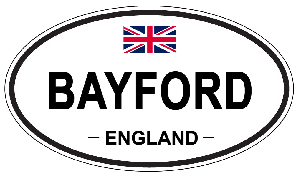 BAYFORD, ENGLAND - Oval Sticker