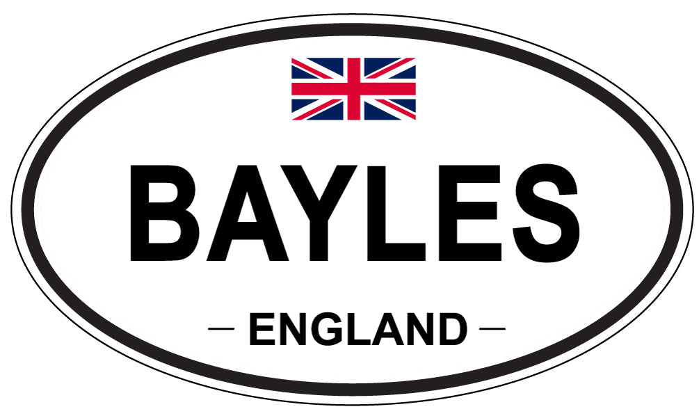 BAYLES, ENGLAND - Oval Sticker