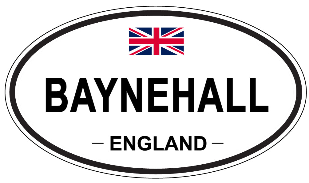 BAYNEHALL, ENGLAND - Oval Sticker