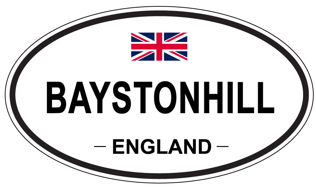 BAYSTONHILL, ENGLAND - Oval Sticker