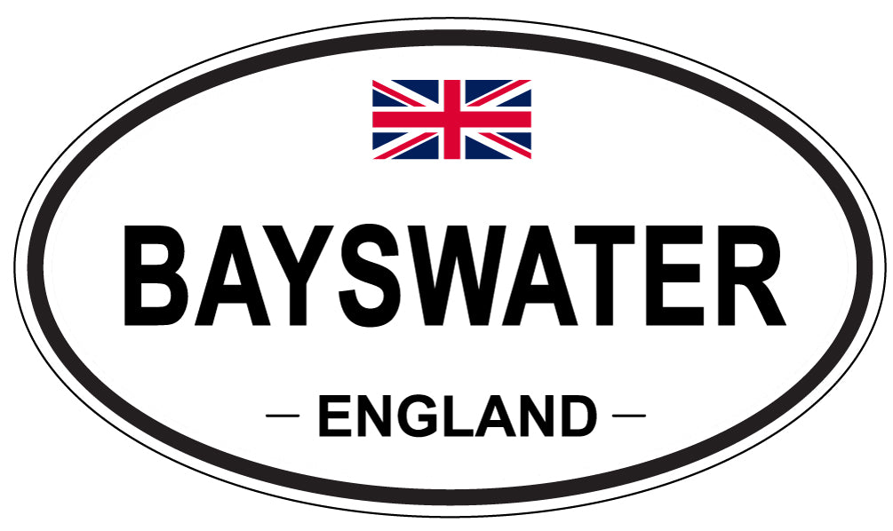 BAYSWATER, ENGLAND - Oval Sticker