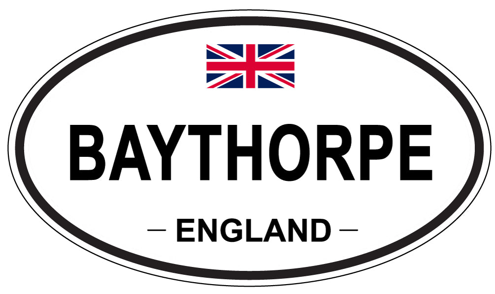 BAYTHORPE, ENGLAND - Oval Sticker