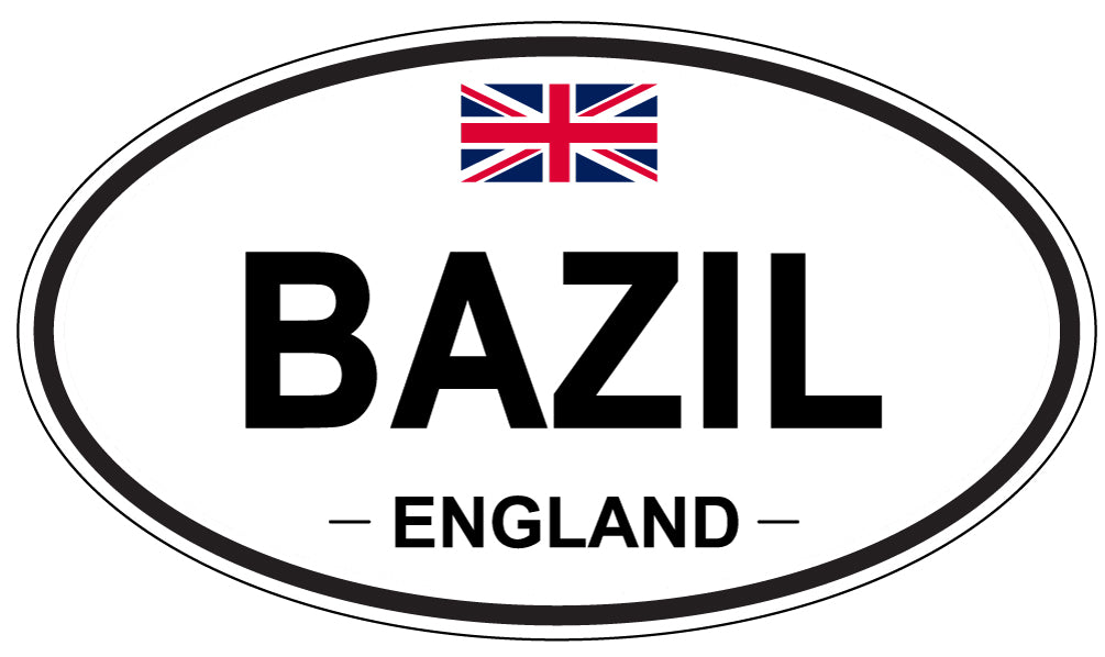 BAZIL, ENGLAND - Oval Sticker