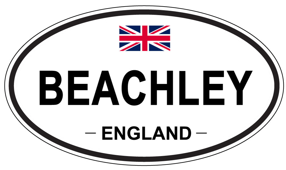 BEACHLEY, ENGLAND - Oval Sticker