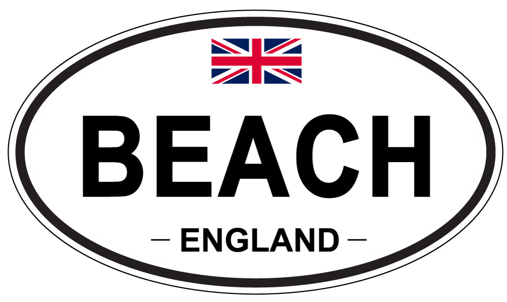 BEACH, England - Oval Magnet