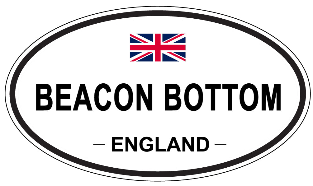 BEACON BOTTOM, ENGLAND - Oval Sticker