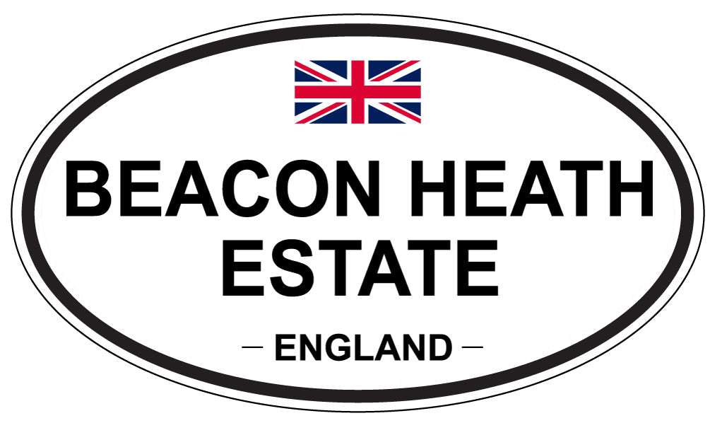 BEACON HEATH ESTATE, England - Oval Magnet